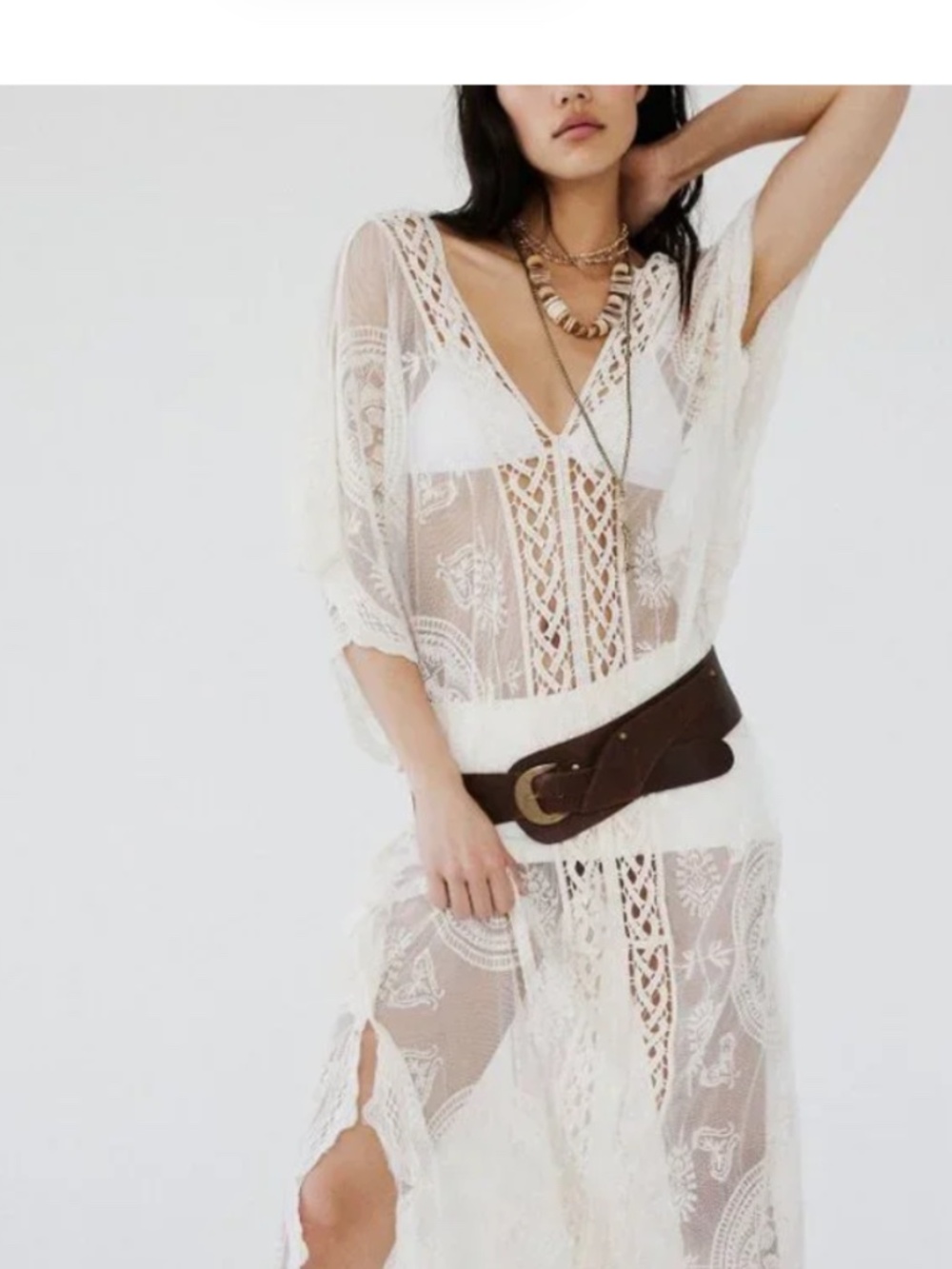 Free People Leather Belt Brown S/M